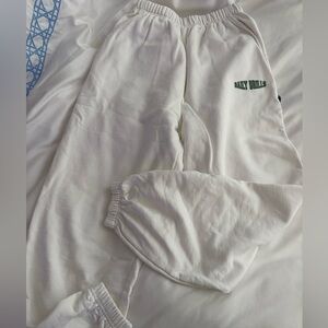 Daily Drills White Unisex Joggers Size xs/s
